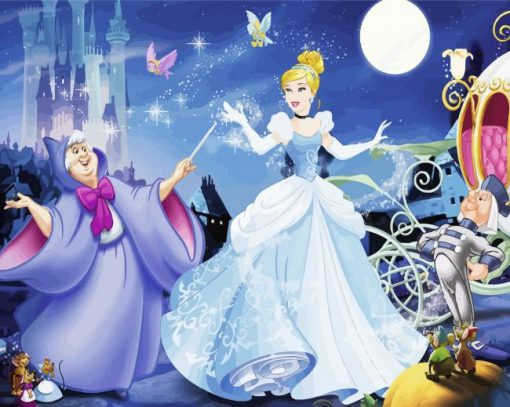 Princess Cinderella paint by numbers