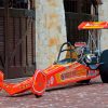 Orange Dragster Racing Car paint by numbers