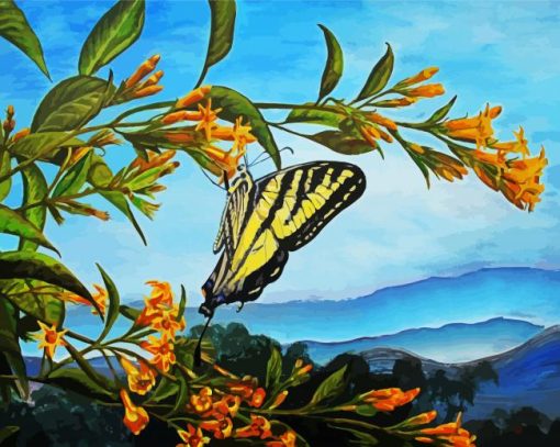 Eastern Tiger Swallowtail paint by numbers