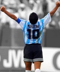 Legend Diego Maradona paint by numbers