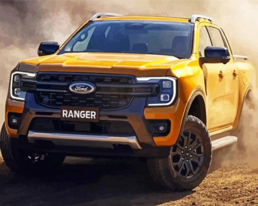 Ford Ranger Car paint by numbers