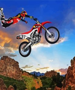 Freestyle Motocross paint by numbers