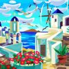 Greece Illustration paint by numbers