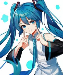 Hatsune Miku paint by numbers