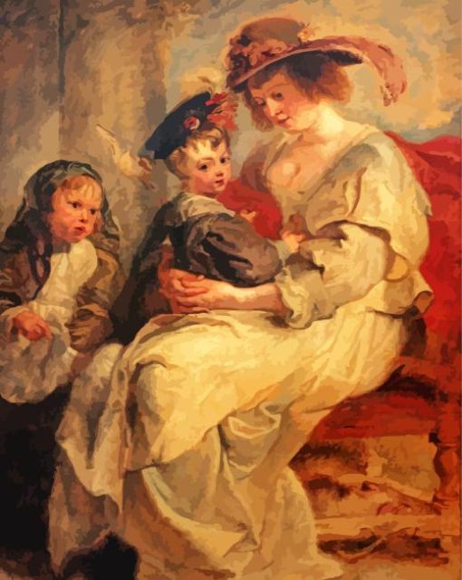 Helena Fourment With Children paint by numbers