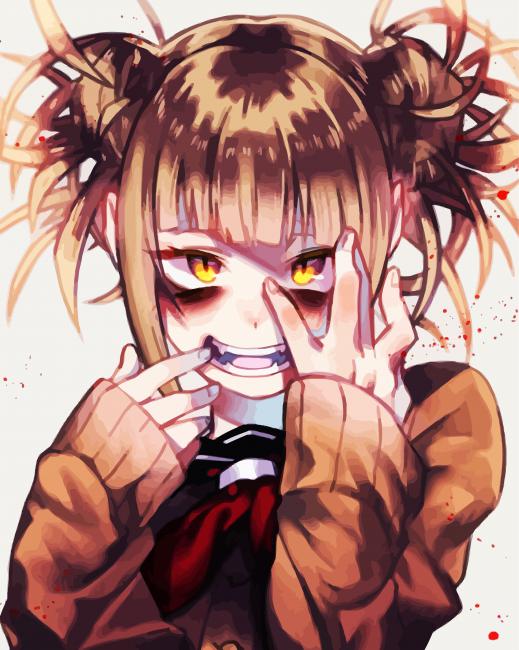Himiko Toga Art Paint By Numbers - Canvas Paint by numbers