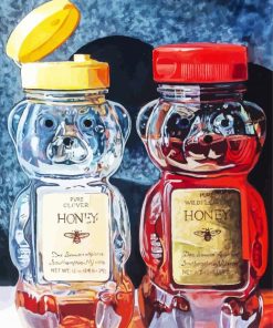Honey Jars Art paint by numbers