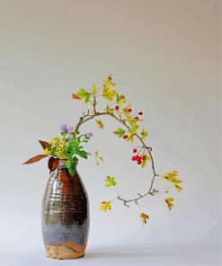 Ikebana Plant In Vase paint by numbers