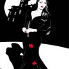 Illustration Morticia Addams paint by numbers