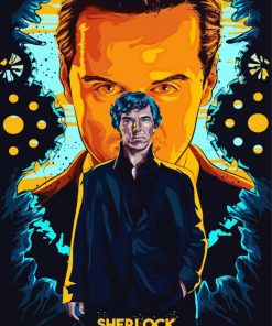 Illustration Sherlock Poster paint by numbers