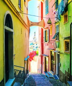 Sanremo Old Town paint by numbers