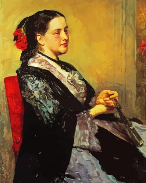 Portrait Of A Lady Of Seville paint by numbers
