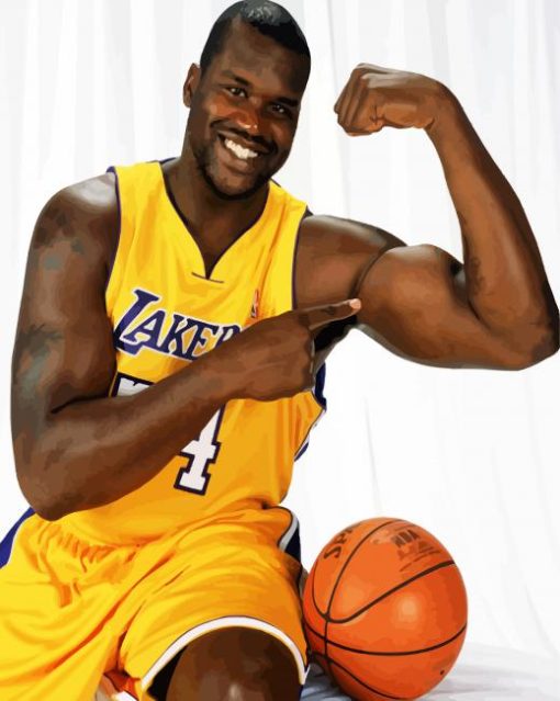 Shaquille O'Neal Basketball Player paint by numbers