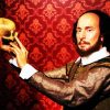 William Shakespeare With Head Skull paint by numbers