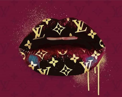Louis Vuitton Lips paint by numbers