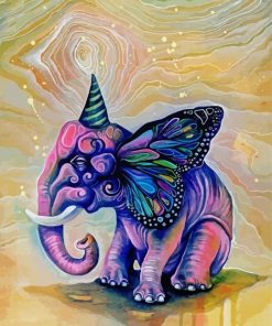 Magical Elephant Art paint by numbers