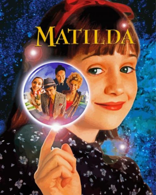 Matilda Film Poster paint by numbers