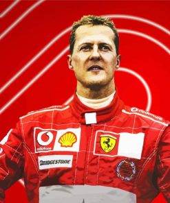 The Driver Michael Schumacher paint by numbers