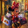 Minnie Mouse Doing Shopping paint by numbers