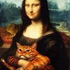 Mona Lisa With Cat paint by numbers
