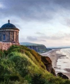 Aesthetic Mussenden Temple paint by numbers