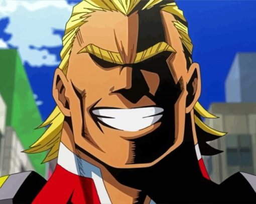 All Might Character paint by numbers