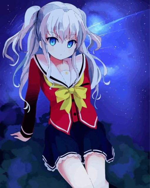 Cute Nao Tomori paint by numbers