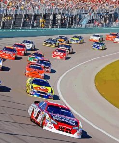 Nascar Racing paint by numbers