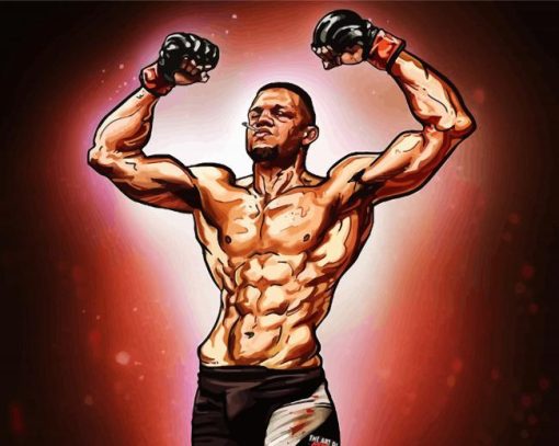 Nate Diaz Art paint by numbers