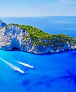 Beautiful Navagio Beach paint by numbers