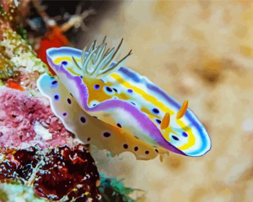 Beautiful Nudibranch paint by numbers