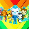 The Octonauts Characters paint by numbers