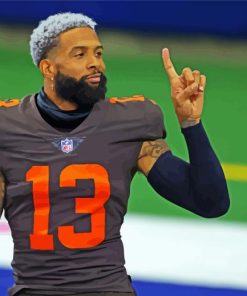 Odell Beckham Jr Professional Player paint by numbers