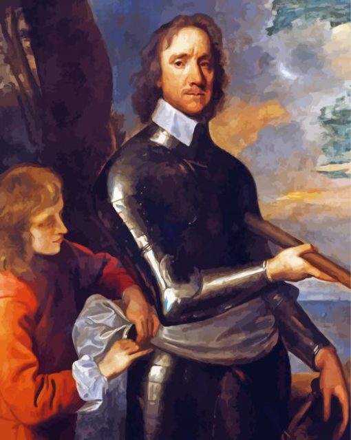 English General Oliver Cromwell paint by numbers