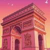 Arc De Triomphe Poster paint by numbers