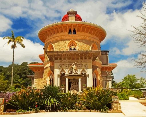Aesthetic Park And Palace Of Monserrate paint by numbers
