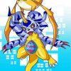 Patamon And Gabumon paint by numbers