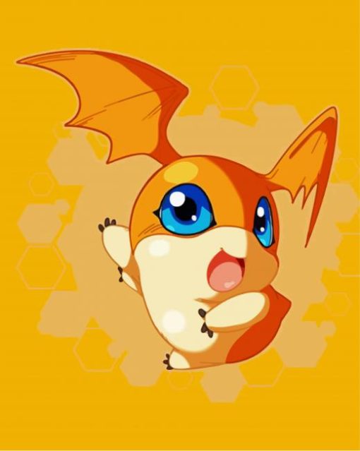 Cute Patamon paint by numbers