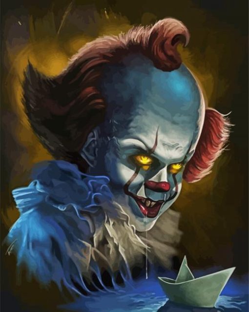 Pennywise Scary Clown paint by numbers