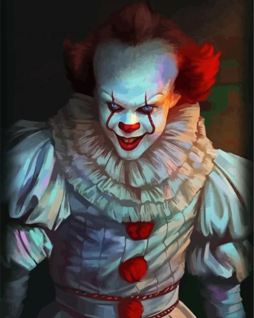 Pennywise Creepy Clown paint by numbers