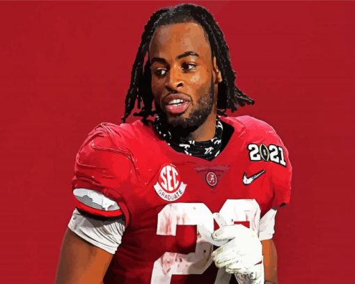 Najee Harris Player paint by numbers
