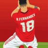 Bruno Fernandes Illustration paint by numbers