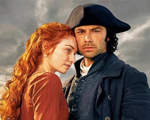 Poldark Couple paint by numbers