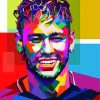 Neymar Player Pop Art paint by numbers