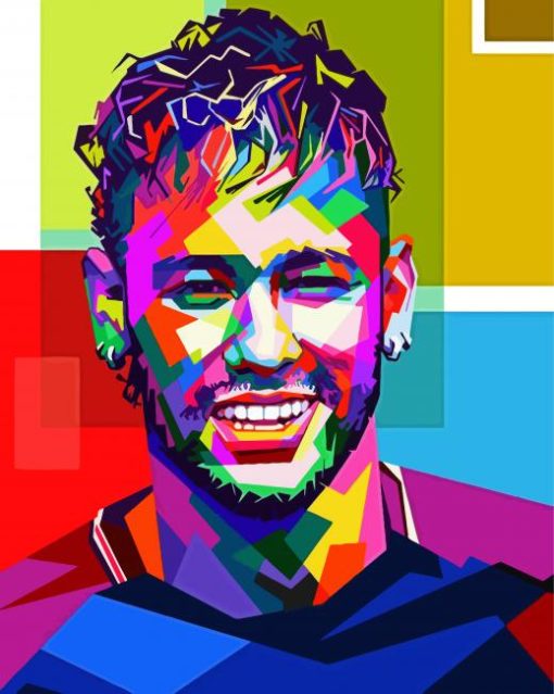 Neymar Player Pop Art paint by numbers