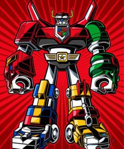 Voltron Character Pop Art paint by numbers