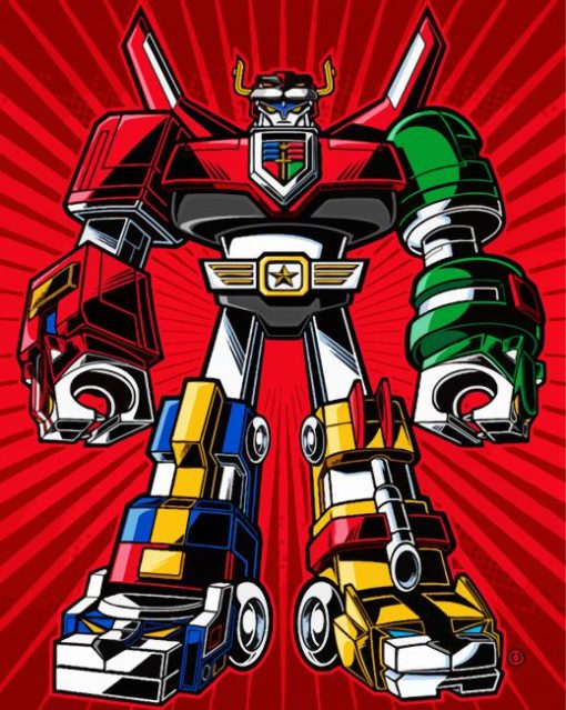 Voltron Character Pop Art paint by numbers