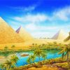 Pyramids Nile River paint by numbers