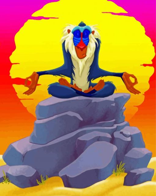 Yoga Rafiki Character paint by numbers