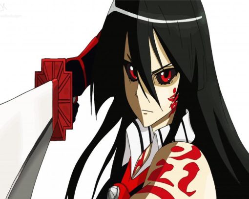 Red Eyed Akame paint by numbers